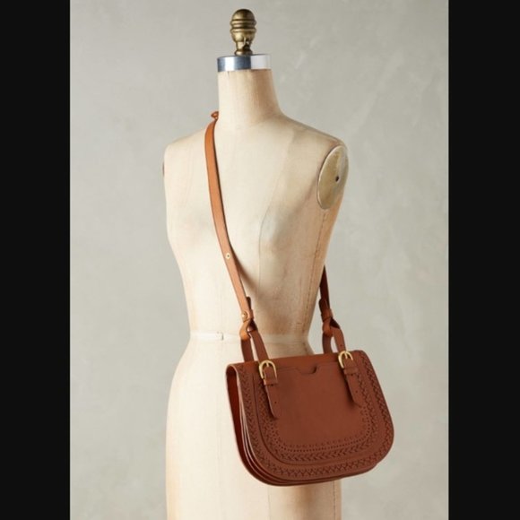 New Anthropologie Peyson Shoulder Bag Brown - Picture 7 of 8